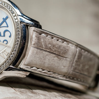 Bespoke Watch Strap in Natural Himalayan Crocodile