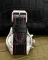 Bespoke Watch Strap in Black Crocodile