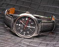 Bespoke Watch Strap in Charcoal Grey Alligator
