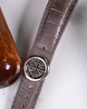 Bespoke Watch Strap in Grey Himalayan Crocodile