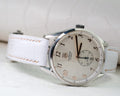 Bespoke Watch Strap in White Crocodile