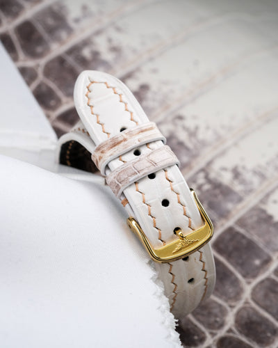 Bespoke Watch Strap in Natural Himalayan Crocodile