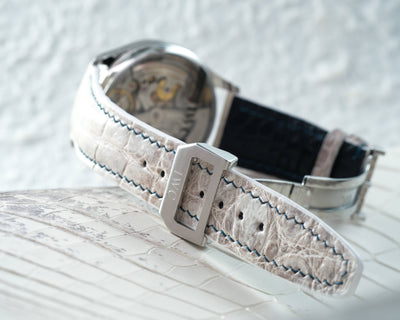 Bespoke Watch Strap in Natural Himalayan Crocodile