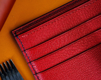 Bespoke Bifold Wallet in Grey Rubbed Off Crocodile