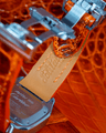 Bespoke Watch Strap in Orange Himalayan Crocodile
