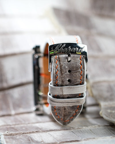 Bespoke Watch Strap in Natural Himalayan Crocodile