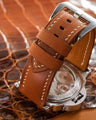 Bespoke Watch Strap in Golden Barenia