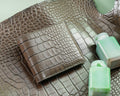 Bespoke Bifold Wallet in Juniper Green Alligator