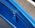 Bespoke Clutch Bag in 2 Tone Blue Silver Alligator