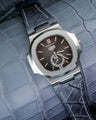 Bespoke Watch Strap in Ombre Dull Crocodile