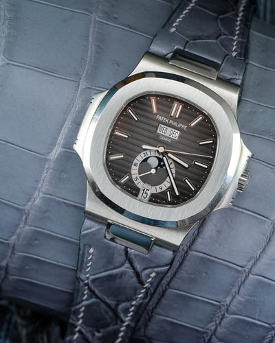 Bespoke Watch Strap in Ombre Dull Crocodile