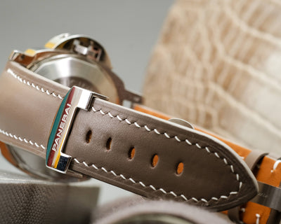 Bespoke Watch Strap in Etoupe Nappa