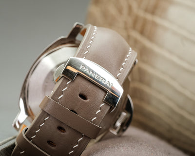 Bespoke Watch Strap in Etoupe Nappa