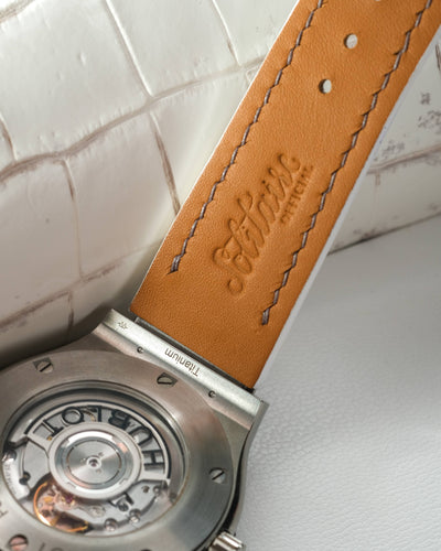 Bespoke Watch Strap in White Crocodile