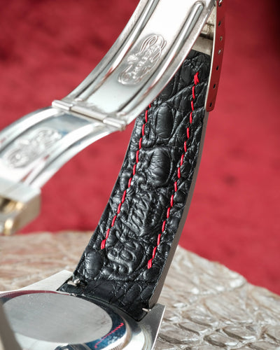 Bespoke Watch Strap in Grey Himalayan Crocodile