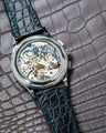 Bespoke Watch Strap in Jet Black Crocodile