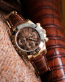 Bespoke Watch Strap in Chocolate Brown Crocodile