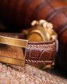 Bespoke Watch Strap in Chocolate Brown Crocodile