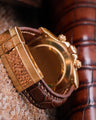 Bespoke Watch Strap in Chocolate Brown Crocodile