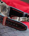 Bespoke Watch Strap in Ombre Dull Crocodile