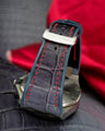 Bespoke Watch Strap in Ombre Dull Crocodile