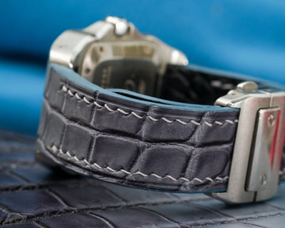 Bespoke Watch Strap in Ombre Dull Crocodile