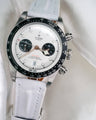 Bespoke Watch Strap in White Crocodile