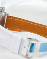 Bespoke Watch Strap in White Crocodile