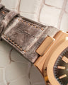 Bespoke Watch Strap in Natural Himalayan Crocodile