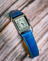 Bespoke Watch Strap in Miami Blue Crocodile