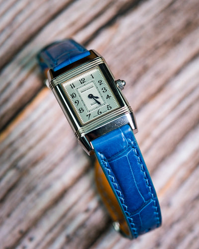 Bespoke Watch Strap in Miami Blue Crocodile