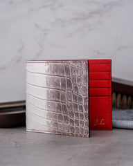 Bespoke Bifold Wallet in Natural Himalayan Crocodile – Solitaire