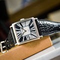 Bespoke Watch Strap in Black Crocodile