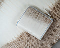 Bespoke Zipper Wallet in Natural Himalayan Crocodile
