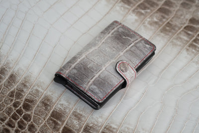 Bespoke Bifold Wallet in Natural Himalayan Crocodile