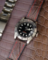 Bespoke Watch Strap in Grey Himalayan Crocodile