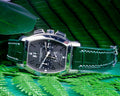 Bespoke Watch Strap in Hunter Green Crocodile