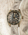 Bespoke Watch Strap in Natural Himalayan Crocodile