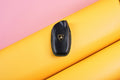 Bespoke Key Fob Cover in Black Nappa