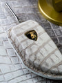 Bespoke Key Fob Cover in Natural Himalayan Crocodile