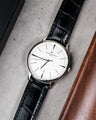Bespoke Watch Strap in Black Crocodile