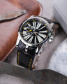 Bespoke Watch Strap in Black Crocodile