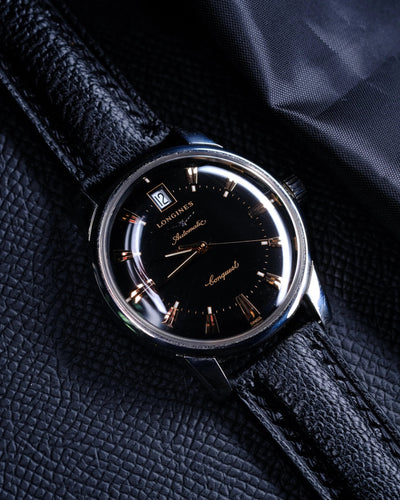 Bespoke Watch Strap in Black Chèvre