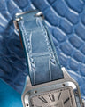 Bespoke Watch Strap in Icy Blue Alligator