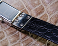 Bespoke Watch Strap in Black Chevre
