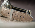 Bespoke Watch Strap in Grey Himalayan Crocodile