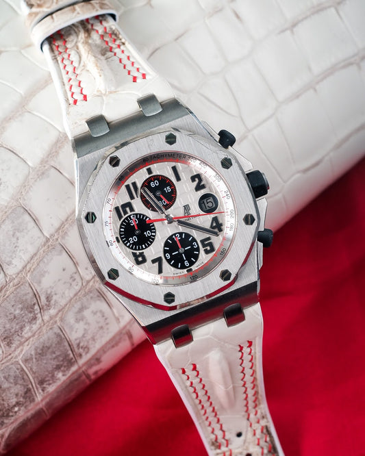 Bespoke Watch Strap in Natural Himalayan Crocodile