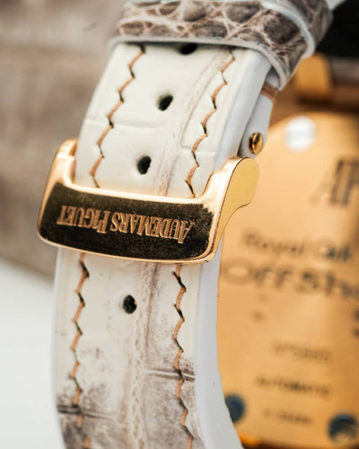 Bespoke Watch Strap in Natural Himalayan Crocodile