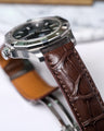 Bespoke Watch Strap in Chocolate Brown Crocodile
