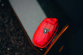 Bespoke Key Fob Cover in Ferrari Red Crocodile